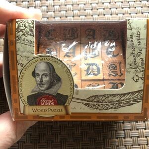 Great Minds Shakespeare Word Puzzle unopened